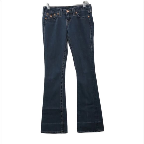 True Religion Denim - 𝅺True Religion Womens Blue Medium Wash Pockets Flared Denim Jeans Size 26